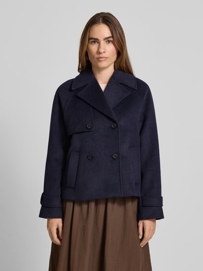 s.Oliver RED LABEL Kurtka o kroju relaxed fit z dodatkiem wełny Granatowy 4