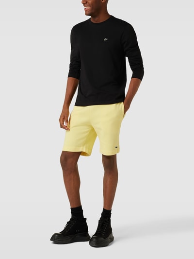 Lacoste Longsleeve mit Logo-Stitching Black 1
