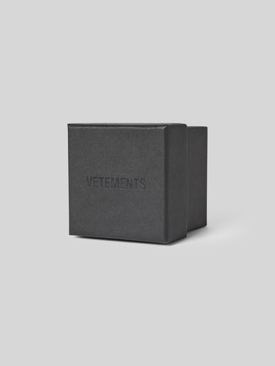 VETEMENTS Ring mit Logo-Prägung Silber 4