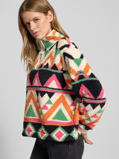 Superdry Sweter o kroju regular fit ze stójką model ‘Soft’ Złamany biały 3