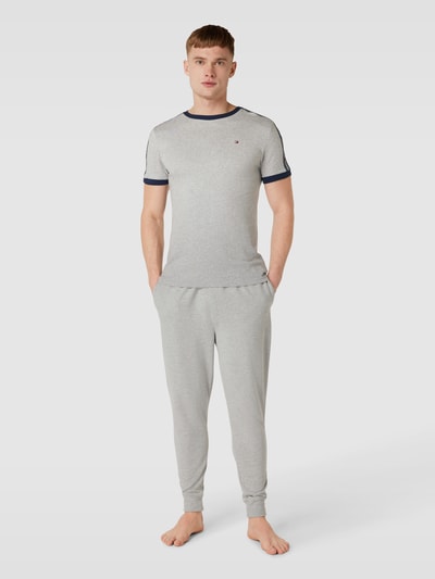 Tommy Hilfiger T-Shirt mit Galonstreifen Silber 1