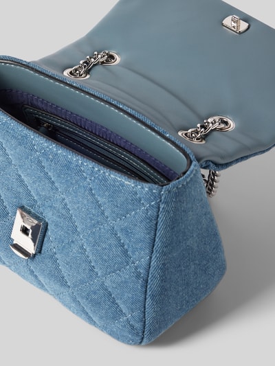 VALENTINO BAGS Crossbodytas met labeldetail, model 'OCARINA' Bleu - 4