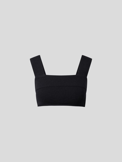 Extreme Cashmere Crop Top aus Kaschmirmischung Dunkelblau 2