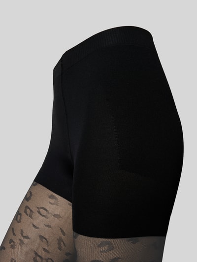 MAGIC Bodyfashion Strumpfhose in semitransparentem Design Black 2