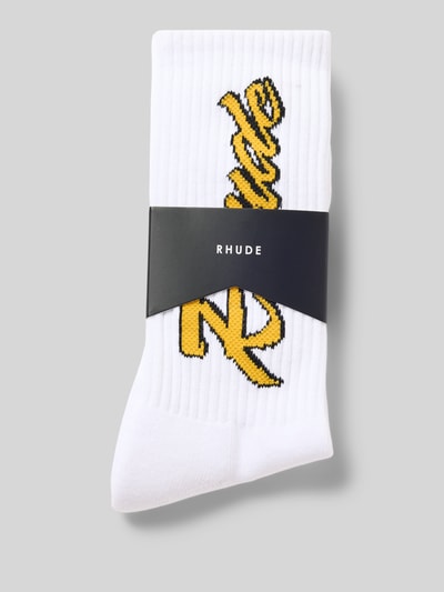 RHUDE Socken aus Baumwoll-Mix Weiss 2