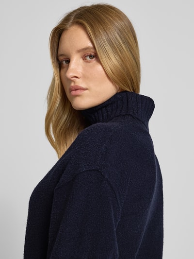 s.Oliver RED LABEL Regular Fit Rollkragenpullover aus Baumwoll-Mix Marine 3