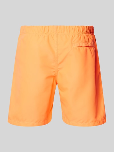 Shiwi Badehose mit Label-Patch Modell 'Mircopeach' Neon Orange 3