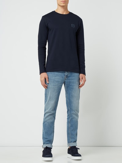 BOSS Orange Longsleeve aus Baumwolle Marine 1