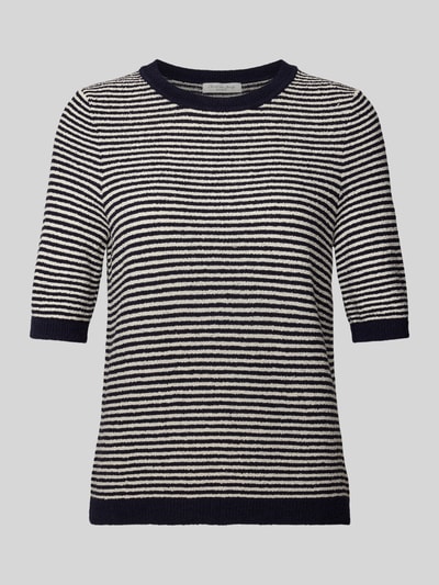 Christian Berg Woman Sweter z dzianiny z rękawem o dł. 1/2 Ciemnoniebieski 2