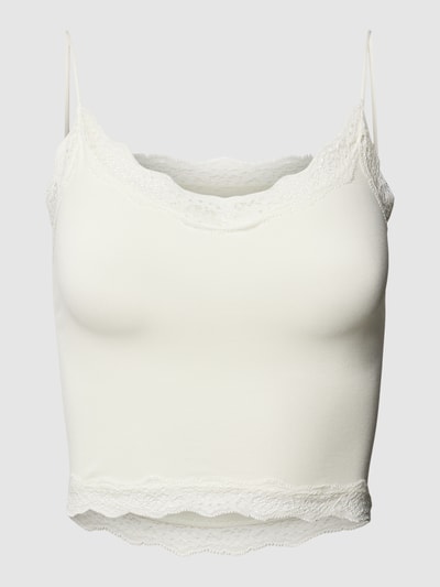 Only Tanktop met kant, model 'VICKY' Offwhite - 2