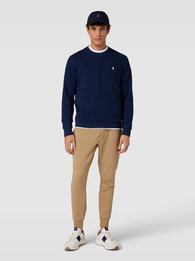 Polo Ralph Lauren Sweatshirt mit Label-Stitching Marine 1