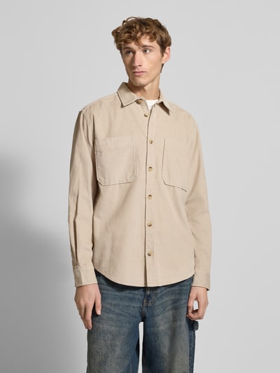 Only & Sons Koszula casualowa o luźnym kroju z czystej bawełny model ‘ALP’ Beżowy 4