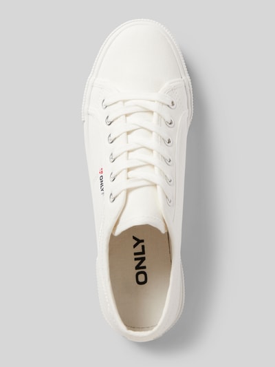 Only Low Top Sneaker aus reiner Baumwolle Modell 'NICOLA' Weiss 3