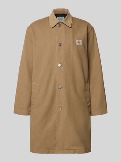 Carhartt Work In Progress Lange jas met labelpatch, model 'Webster' Beige - 2