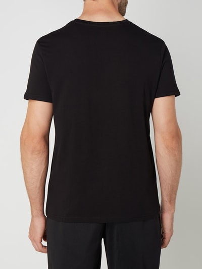 Alpha Industries T-shirt met logoprint, model 'Basic T' Zwart - 5