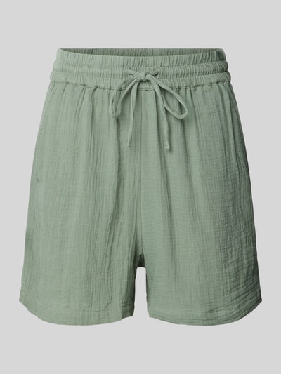 QS Shorts mit Strukturmuster Oliv 2