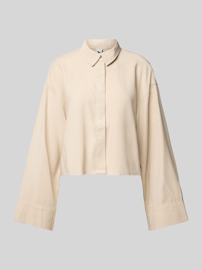 Only Relaxed fit overhemdblouse van viscosemix, model 'LARIS' Ecru - 2