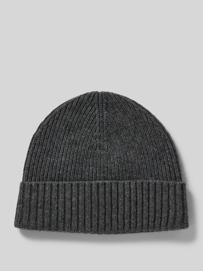 MCNEAL Beanie aus Wolle-Kaschmir-Mix Anthrazit Melange 1