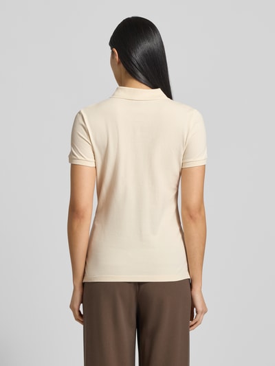 Lauren Ralph Lauren Slim fit poloshirt met logo van kralen, model 'KIEWICK' Ecru - 5