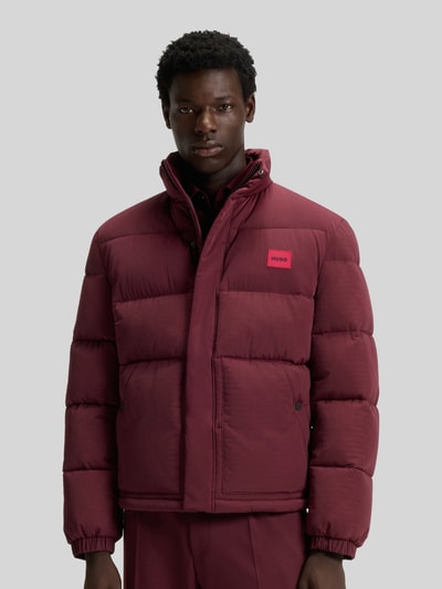 HUGO Regular Fit Steppjacke mit Stehkragen Modell 'BALTO2541' Bordeaux 4