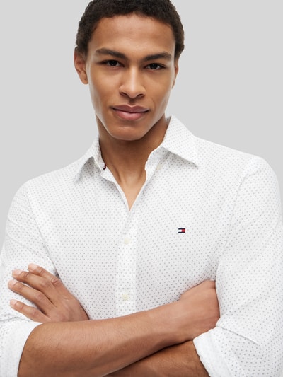 Tommy Hilfiger Regular Fit Freizeithemd aus reiner Baumwolle Weiss 3