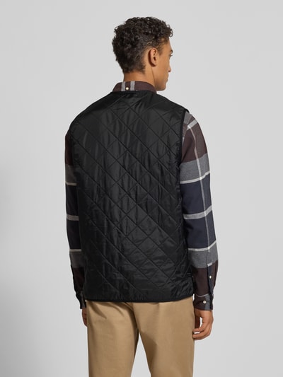 Barbour Kamizelka pikowana o kroju regular fit z miękkim polarem wewnątrz Czarny 5