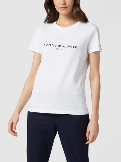 Tommy Hilfiger T-shirt z bawełny Biały 4