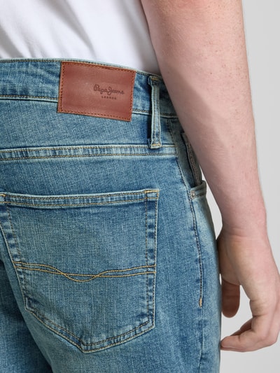 Pepe Jeans Straight fit jeans van katoenmix, model 'CASH' Jeansblauw - 3
