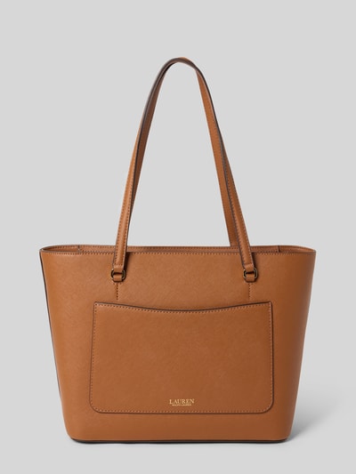 Lauren Ralph Lauren Torba shopper z naturalnej skóry bydlęcej model 'KARLY' Koniakowy 4