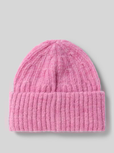 American Vintage Strickmütze mit breitem Bund Modell 'EAST' Rosa 1