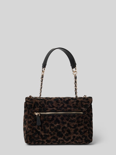 Guess Handtasche mit Label-Detail Modell 'GIULLY' Dunkelbraun 4