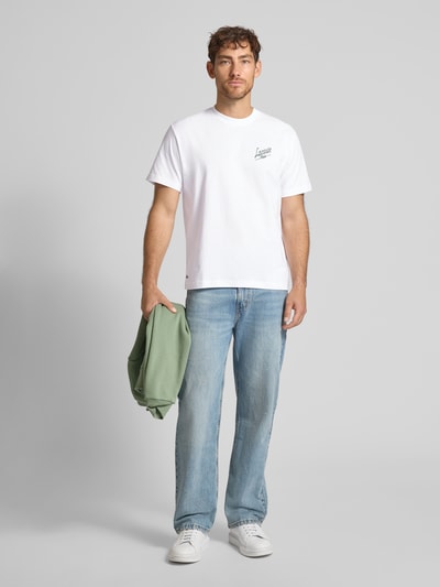 Lacoste Regular Fit T-Shirt aus reiner Baumwolle Weiss 1