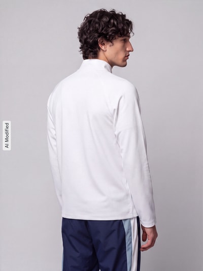Lacoste Sport Regular Fit Sport-Langarmshirt mit Ultra-Dry-Technologie Weiss 5