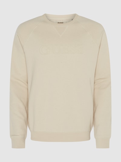 Guess Sweatshirt mit Label-Stitching Beige 1