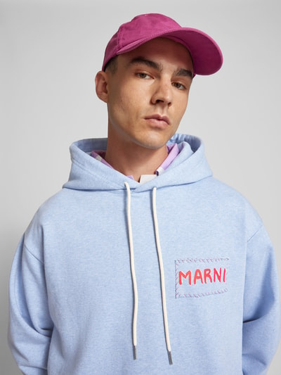 Marni Hoodie mit Label-Detail Bleu 3