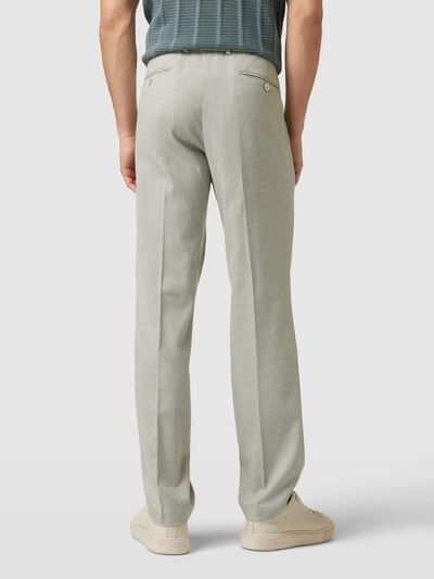 Christian Berg Men Pantalon met persplooien Lindegroen - 5