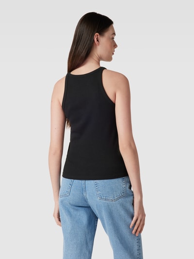 Mango Tanktop mit Feinripp-Optik Modell 'TINI' Black 5