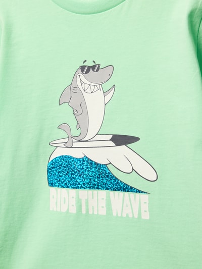 Tom Tailor T-shirt o kroju regular fit z czystej bawełny Jasnozielony 2