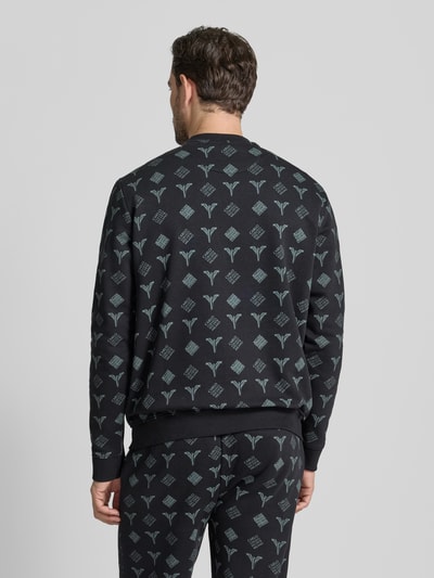 CARLO COLUCCI Sweatshirt mit Label-Stitching Black 5