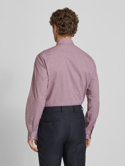 Tommy Hilfiger Regular fit zakelijk overhemd van puur katoen Bordeaux - 5