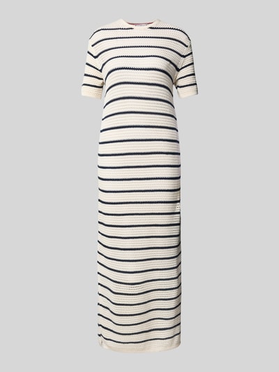 Tommy Hilfiger Sukienka szydełkowa o kroju regular fit z mieszanki bawełny Biały 2