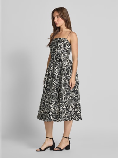 Lauren Ralph Lauren Knielanges Cocktailkleid mit Gürtel Black 1