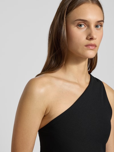 Gina Tricot One shoulder-top met plooien Zwart - 3