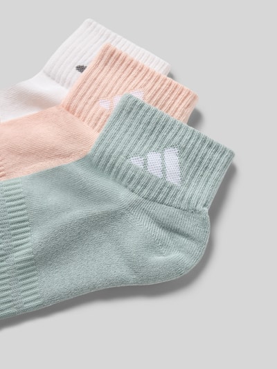 Produktfoto, Socken mit Label-Print im 3er-Pack von adidas Sportswear aus Baumwoll-Mix mit Stretch-Anteil, Label-Print, Pastellfarben