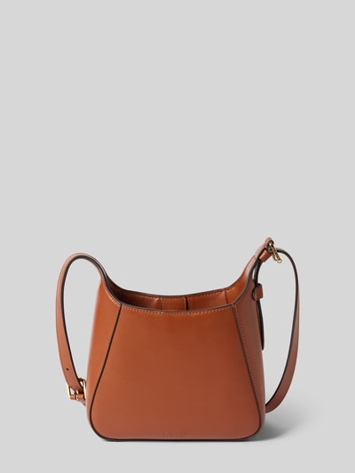 Lauren Ralph Lauren Handtasche mit Label-Applikation Modell 'TANNER' Cognac 4