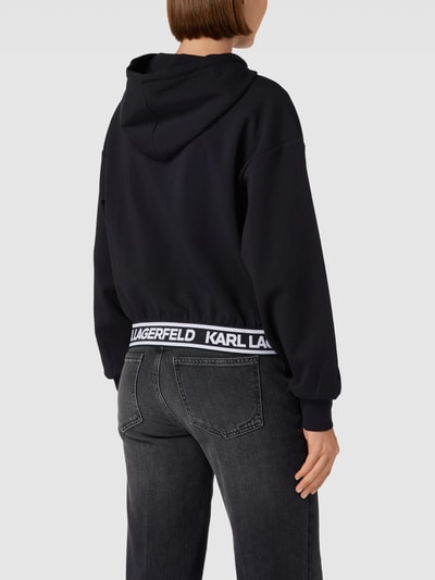Karl Lagerfeld Hoodie mit elastischem Logo-Bund Black 5