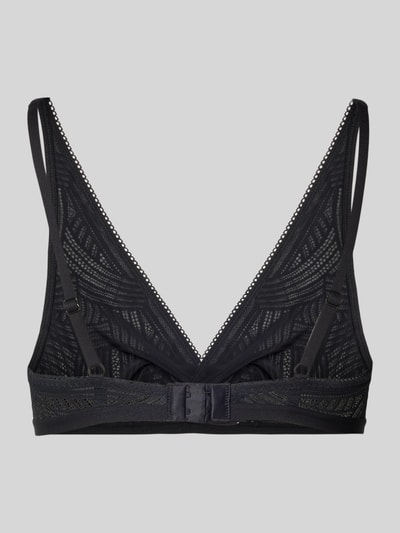 Marc O'Polo Körpernahes Bralette mit geometrischem Spitzen-Design Black 3