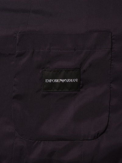 Emporio Armani Slim Fit Sakko mit Webstruktur  Marine 4