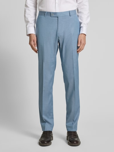 HECHTER PARIS Regular Fit Anzughose mit Paspeltaschen Modell 'X-Tension' Hellblau 4