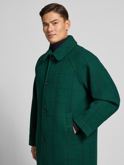 BLKVIS Lange jas met kentkraag Donkergroen - 3